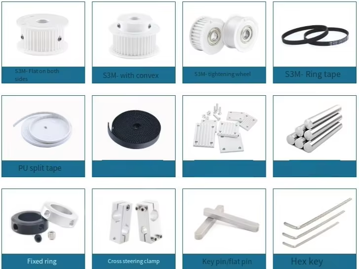 Synchronous wheel transmission set inner hole 5/8/10mm synchronous belt drive belt motor gear transmission device