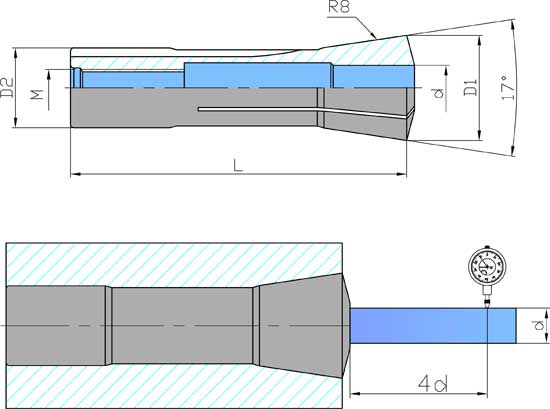 3/32 inch ~ 23/32 inch Opening Size R8 Collet Hardened and Ground Series