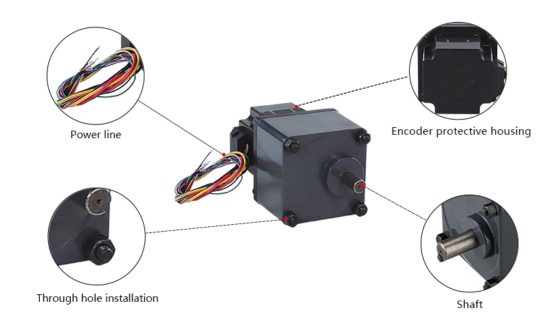 750 W DC Gear Motor, 3000 rpm, 24V/36V/48V