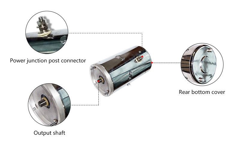 2.8 kW 24V Hydraulic Pump Motor, 2200rpm