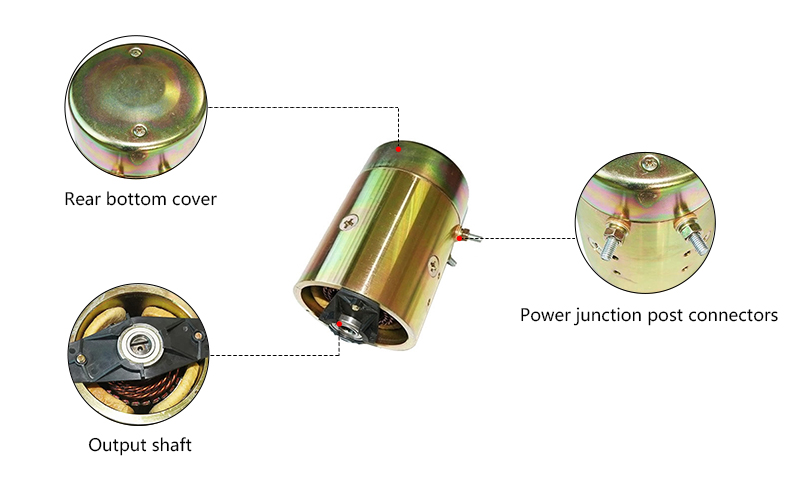 3 hp (2.2 kW) 24V Hydraulic Pump Motor, 2600rpm