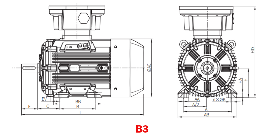 15hp (11kW) Explosion Proof Motor, 380V, 2P/ 3P/ 4P