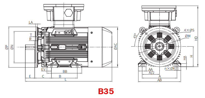 15hp (11kW) Explosion Proof Motor, 380V, 2P/ 3P/ 4P