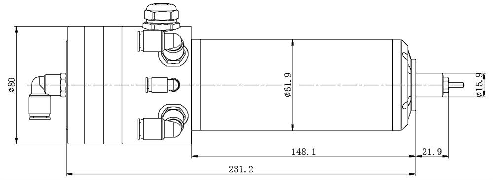 1.8 kW CNC ATC Spindle, 60000 rpm