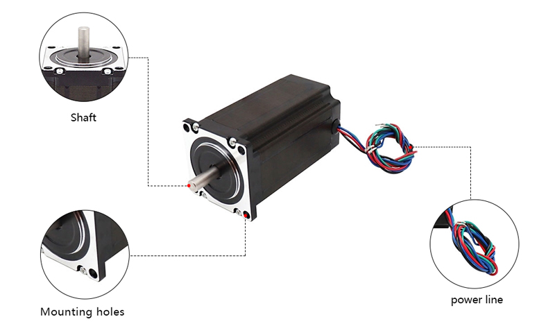 Nema 23 Stepper Motor, 2 Phase, 2.5A, 0.4N·m