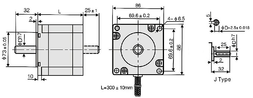 Nema 34 Stepper Motor, 2 Phase, 5A, 12N·m