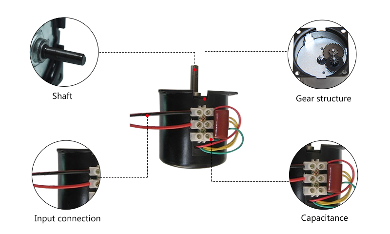 75 rpm AC Synchronous Gear Motor, 24V/110V/220V