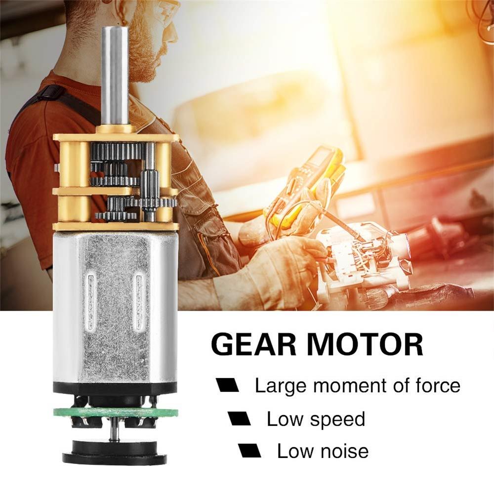 DC 6V N20 Gear Motor Encoder Speed Reduction Gearbox 30/50/70/200/500RPM Reducer Replacement Motor