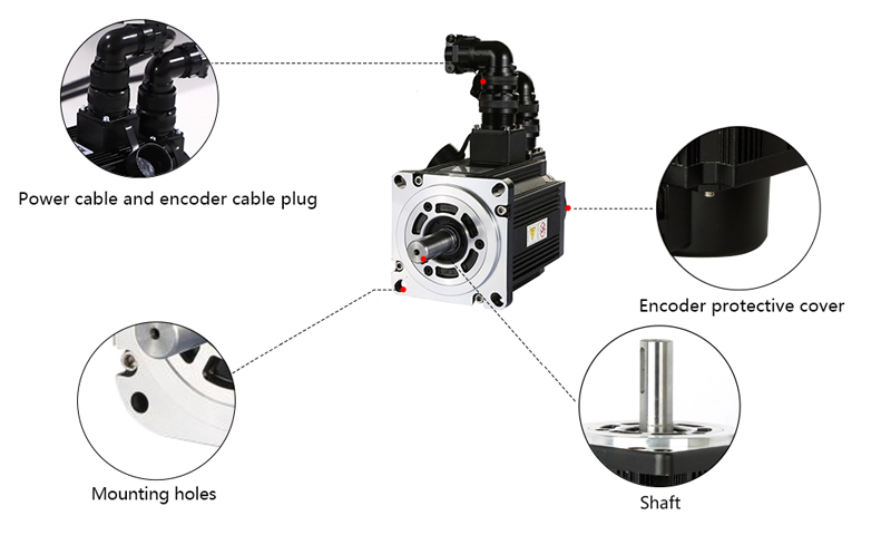 1.2 kW AC Servo Motor, 4 Nm, 3000 rpm