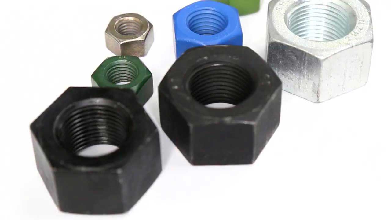 Black Oxide 2H Heavy Hexagon Nuts Hex Head Nuts Carbon Steel Grade 4 8 10 12 1" 2" 3" 4" ASTM A194 ASME B18.2.2