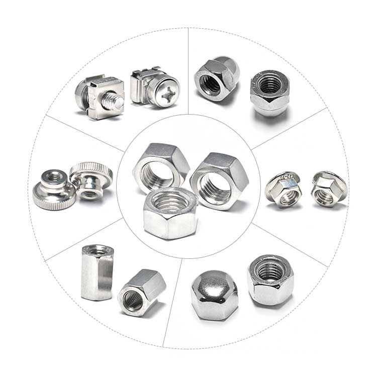 Bolt And Nut Carbon Steel Hand Assemble Wing Shape Ring Type Knurled With Or Without Hole Hex Coupling Bolt Nuts