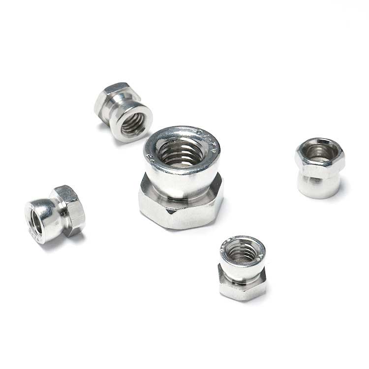 Square Female Square Corner Nut Chamfer Galvanized Carbon Steel M5 M6 M8 M10 Square Nuts