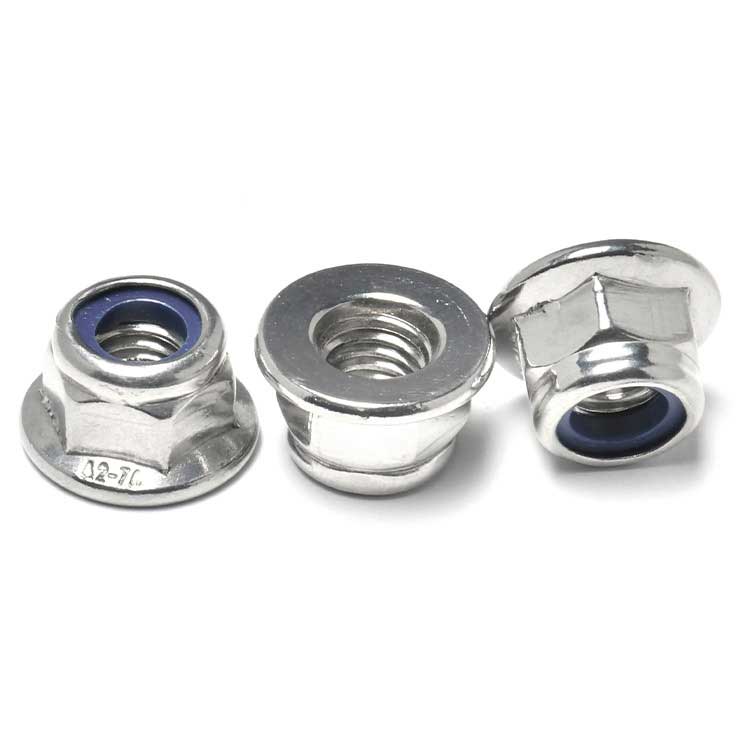 Hardware Fastener DIN6926 Anti-Rust Wheels Lug Nut Hex Flange Nylon Insert Lock Nut