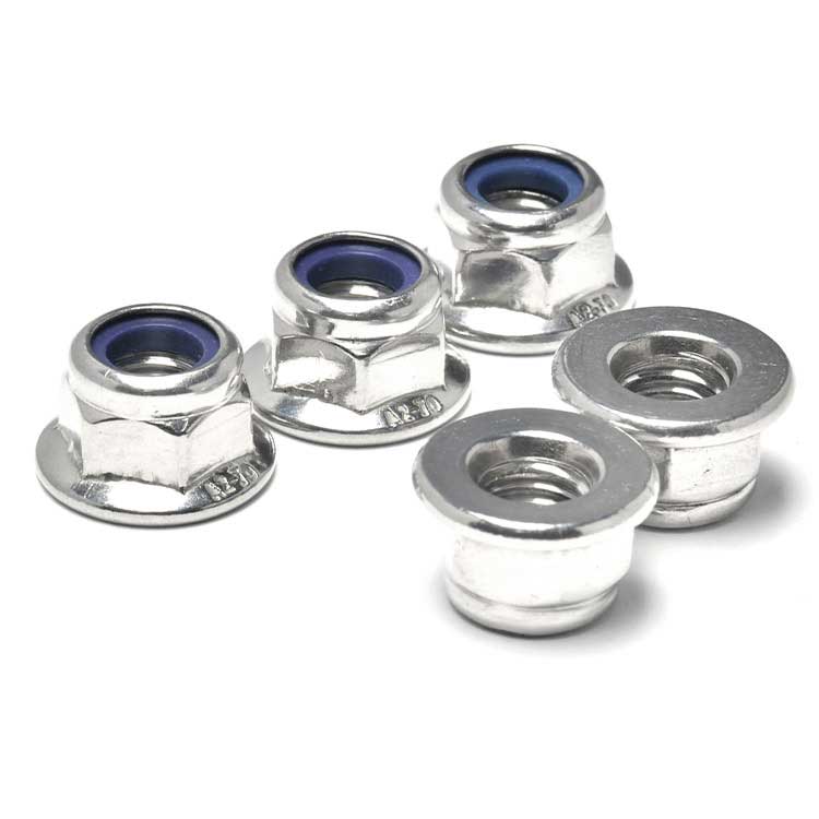 Hardware Fastener DIN6926 Anti-Rust Wheels Lug Nut Hex Flange Nylon Insert Lock Nut