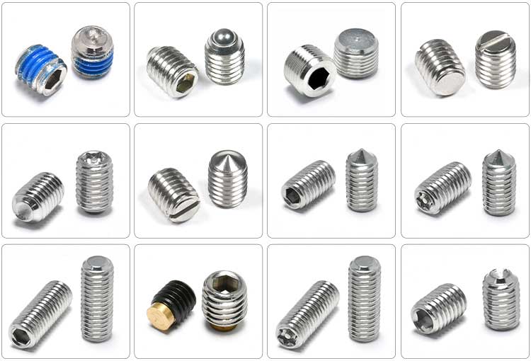 Hardware Manufacturer Metric Stainless Steel Hex Socket Cone Point Grub Set Screws