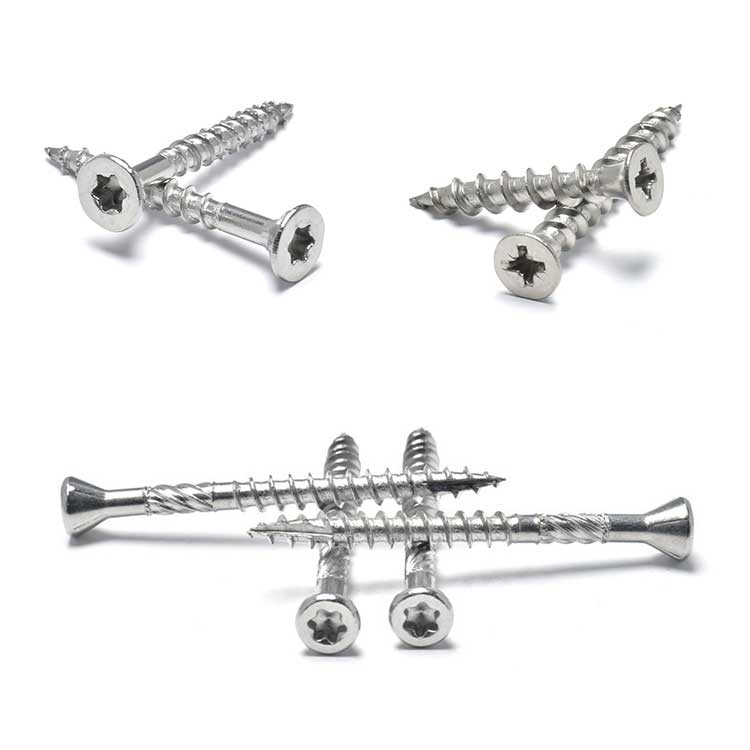 SS 304 316 410 Stainless Steel ST6 ST8 Torx Csk Head Timber Deck Wood Screws