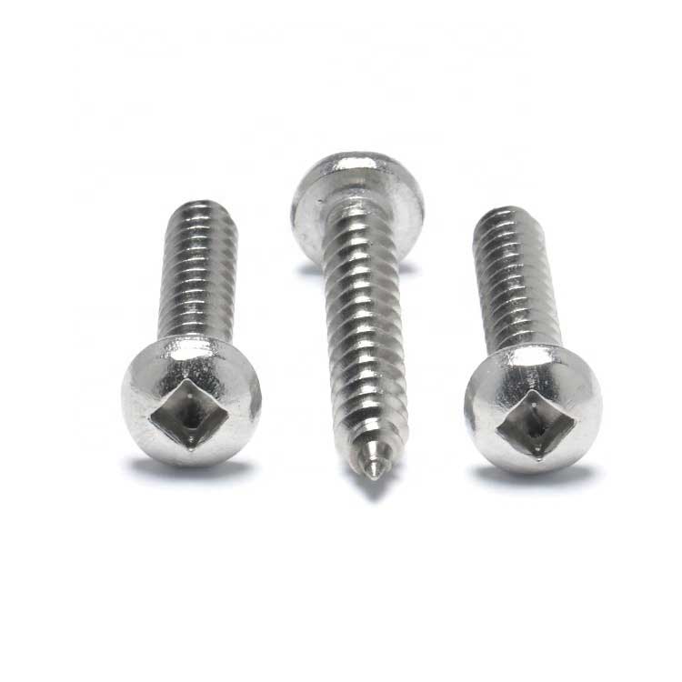 Stainless Steel 304 or Zinc Plated Pan Square Head Sheet Metal Self Tapping Screws
