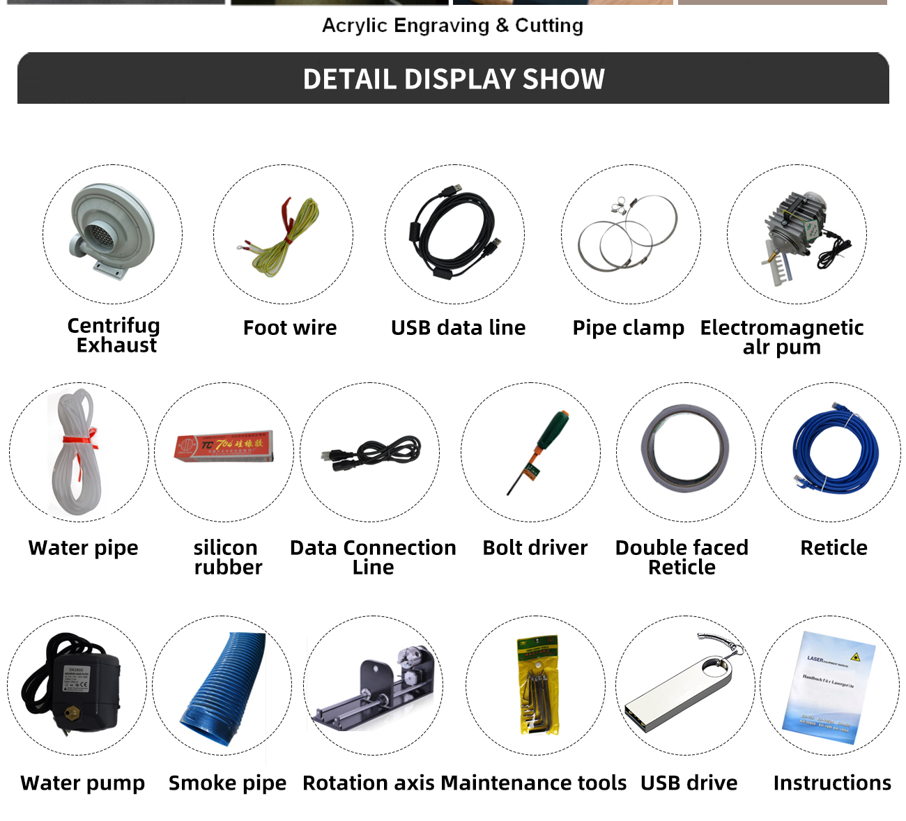 35 ⁷/₁₆ x 23 ⁵/₈ Inches 100W CO2 Laser Engraver and Cutter Machines Auto Focus With Ruida DSP RDWorks V8 Compatible With LightBurn Software