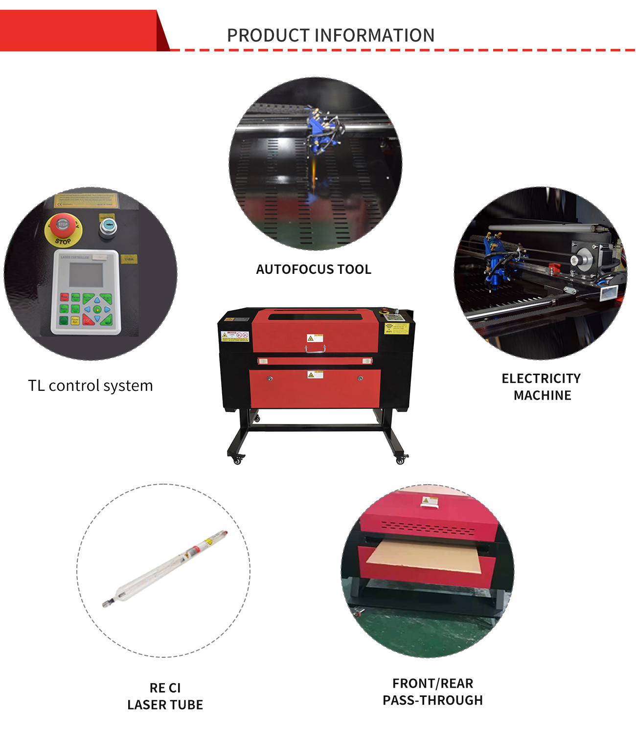80W Co2 Laser Engraving Cutting Machine 27 ⁹/₁₆X19 ¹¹/₁₆ Inch Laser Engraver Wifi Off-line Control Auto laser Compatible With LightBurn Software