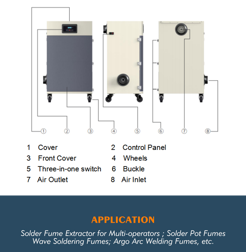 Dust Extraction Laser Engraving Fume Extractor For Co2 Laser Cutter Machine Laser Marking Machine