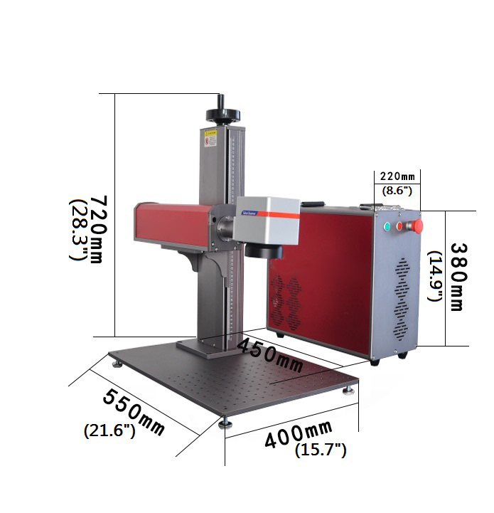 JPT 30W Portable Fiber Laser Marking Engraving Machine EZCad FDA for metal and more