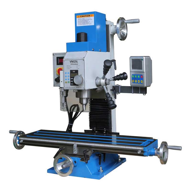 Variable Speed 27-1/2" × 7" Drill Mill Brushless Motor 1.5HP DRO