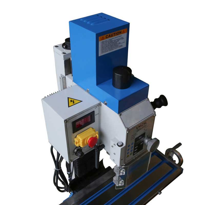 Variable Speed 27-1/2" × 7" Drill Mill Brushless Motor 1.5HP DRO