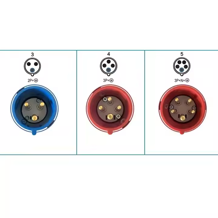 Customized Interlocked Socket Interlocking Switches 63A 400V IP44 CEE/IEC Industrial Electrical Appliance Four Pin Plug TYP-1231