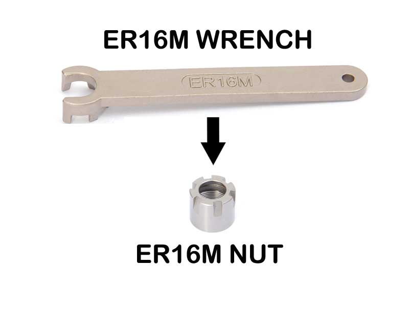 ER16M -Wrench Works on ER16 Collet M Type Nut