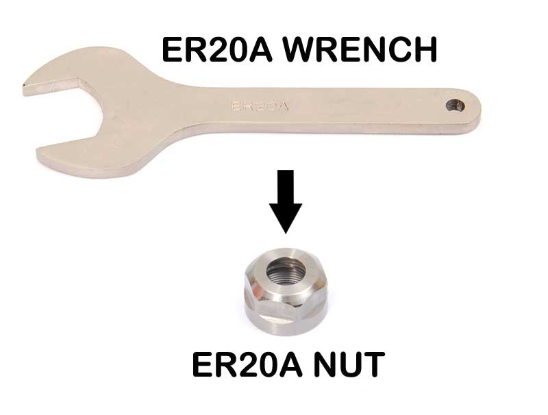 ER20A -Wrench Works on ER20 Collet A Type Nut