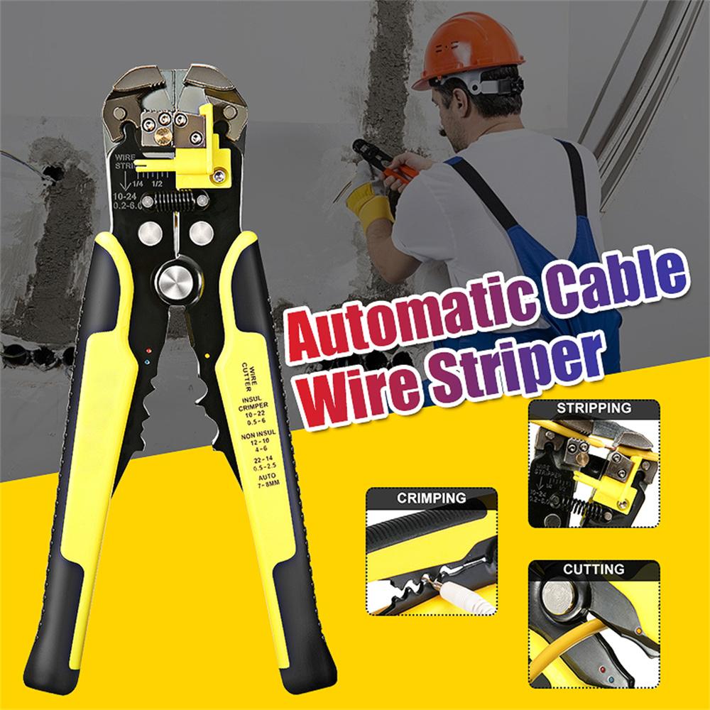 Multifunctional Automatic Wire Stripper Crimping Plier 210mm Efficient Wire Stripping and Terminal Crimping Tool