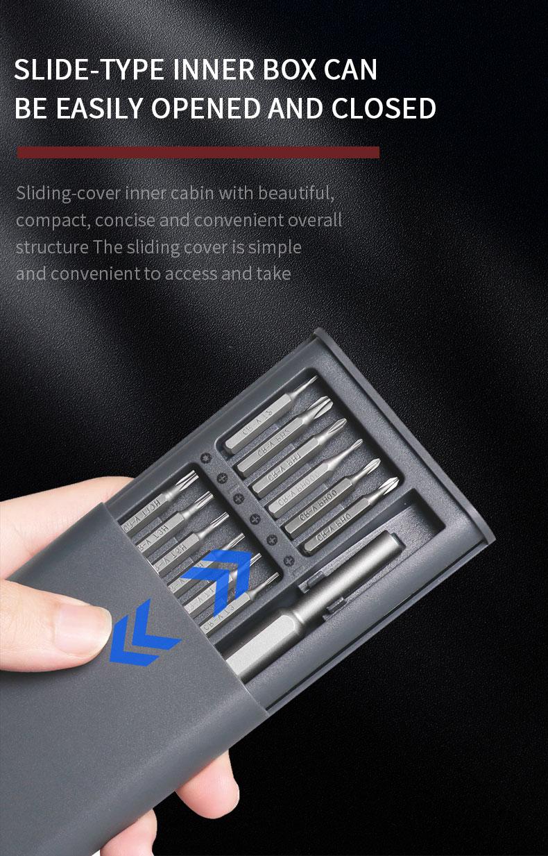 MT-M025 25-in-1 Screwdriver Set Double-Sided Magnetic Tip Hand Tools Magnetic Screwdriver Set Screwdriver Bits