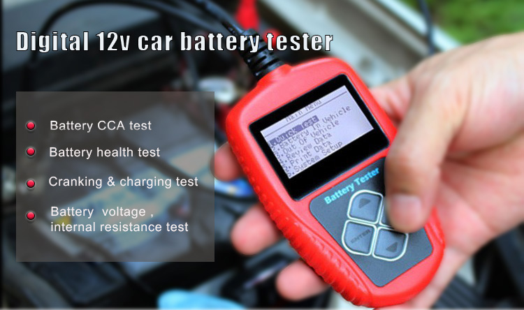 Battery Tester 12v 24v 48v Lithium Battery Analyzer Tester for Super Market