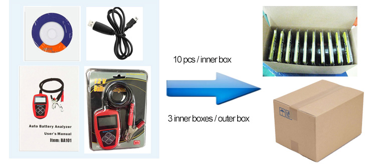 Battery Tester 12v 24v 48v Lithium Battery Analyzer Tester for Super Market