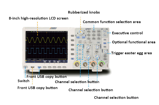 70 MHz Digital Oscilloscope, 4 Channel, 1 GSa/s