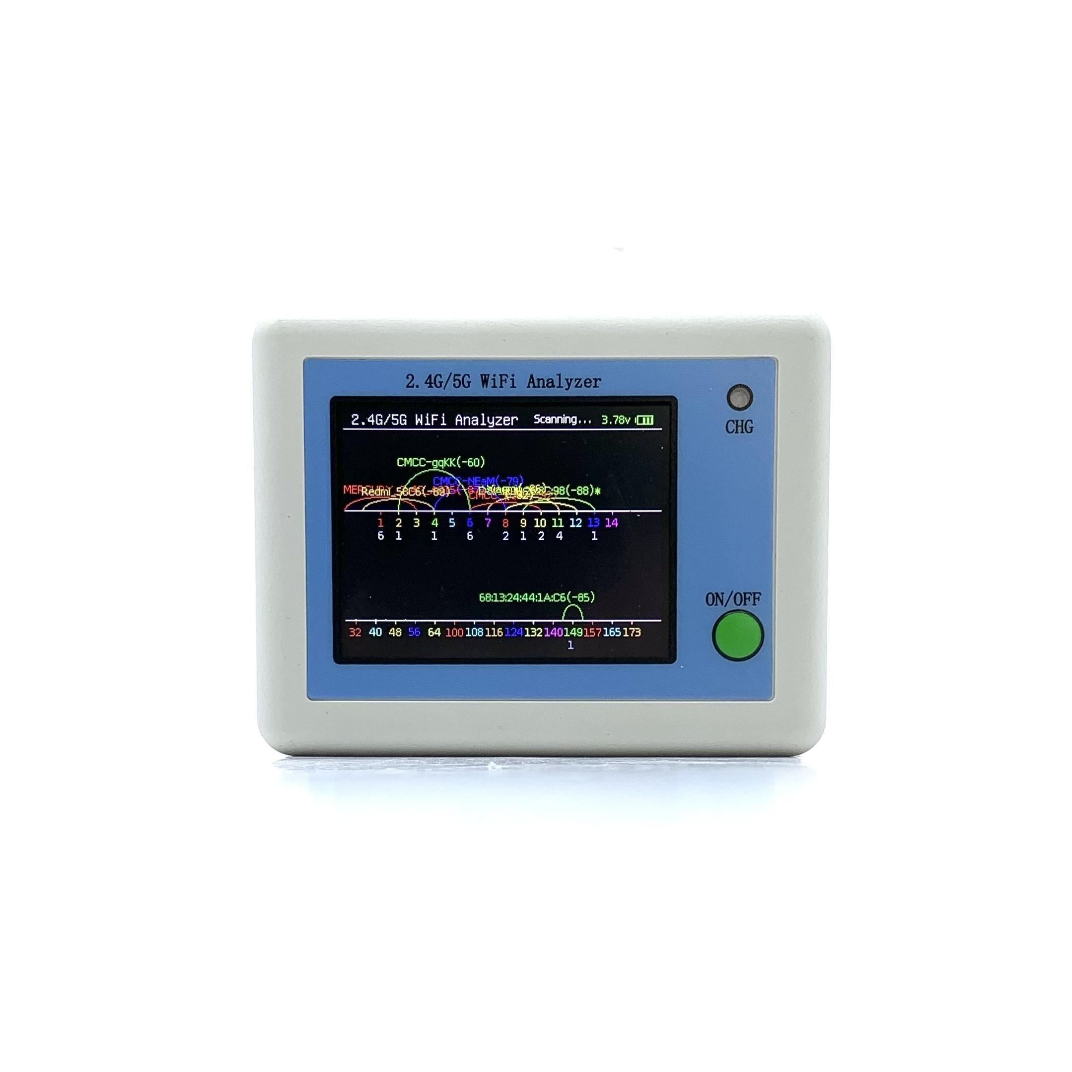 WIFI Signal Scanner 2.4-inch TFT Color Display 2.4G/5G WIFI Signal Usage Analyzer Router Management Assistant