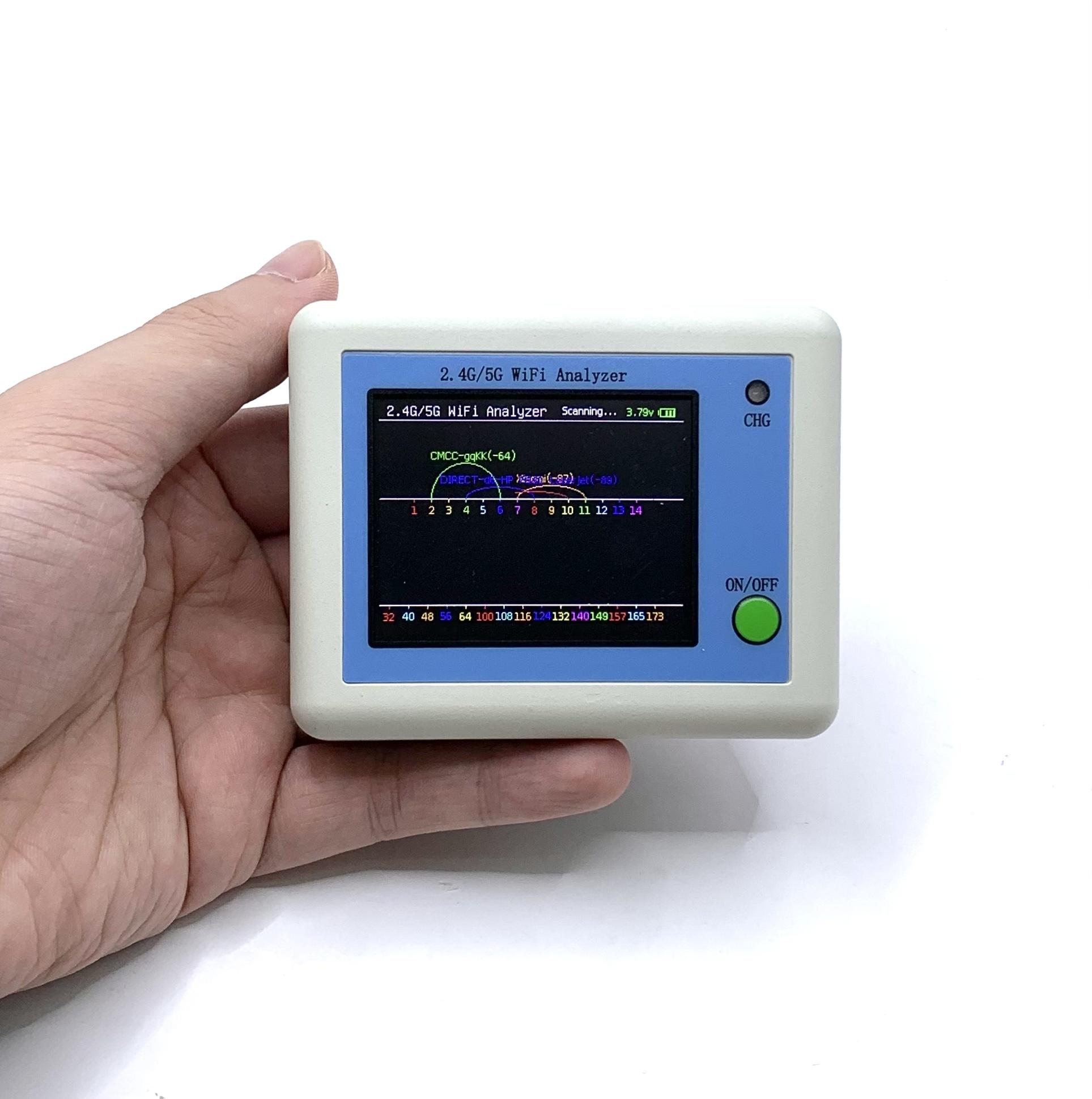 WIFI Signal Scanner 2.4-inch TFT Color Display 2.4G/5G WIFI Signal Usage Analyzer Router Management Assistant