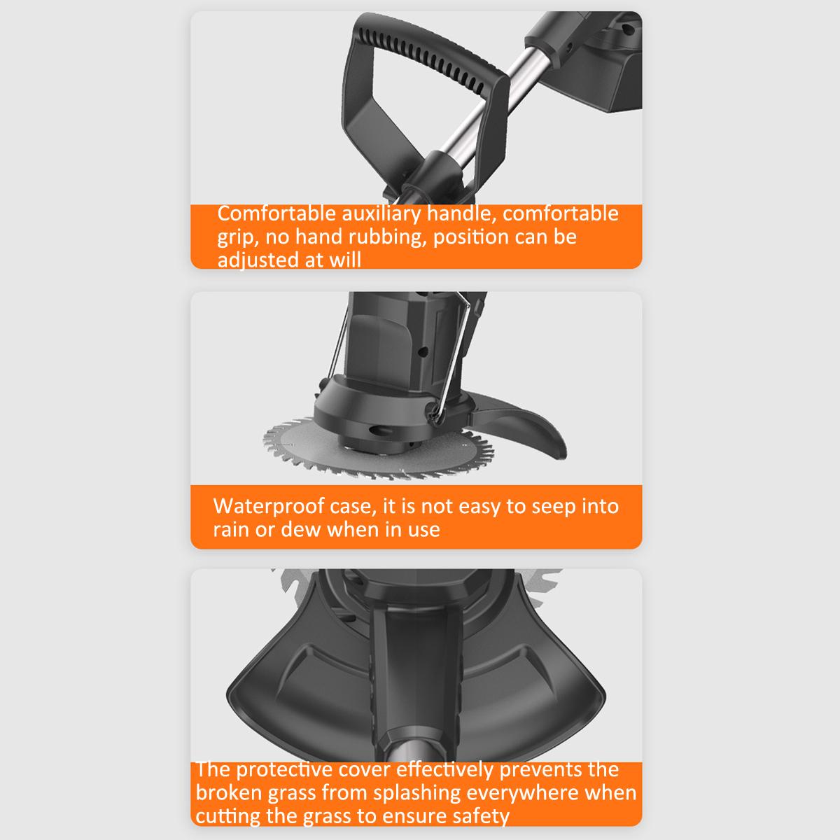 21V Electric Grass Trimmer Lawn Mower Weed Eater String Trimmer Cutter For Makita Gardening Tool