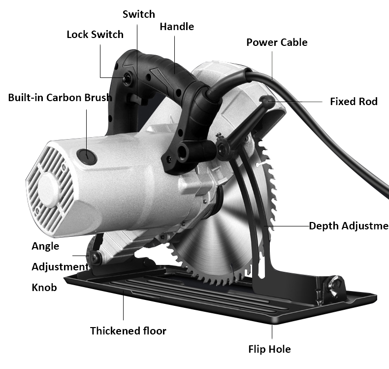 4 inch Corded Circular Saw for Wood