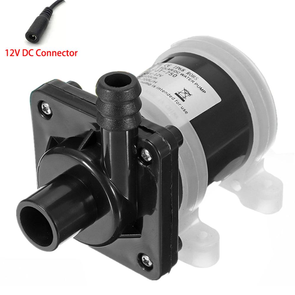 JT-750B4 12V/24V Solar Shower Pump 4-Thread DC Water Pump for Water Heating Floor Heating and Boosting Circulation