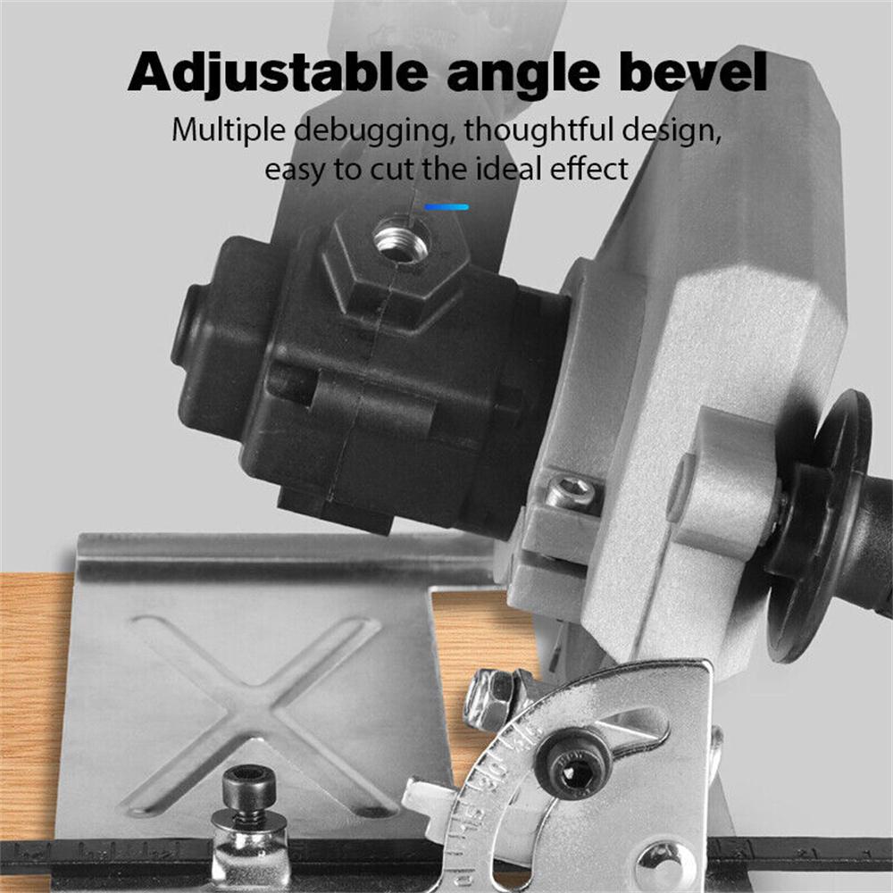 Multi-Functional Portable Electric Drill Converter to Circular Saw Adjustable Cutting Tool with Metal and ABS Build Ideal DIY Toolkit