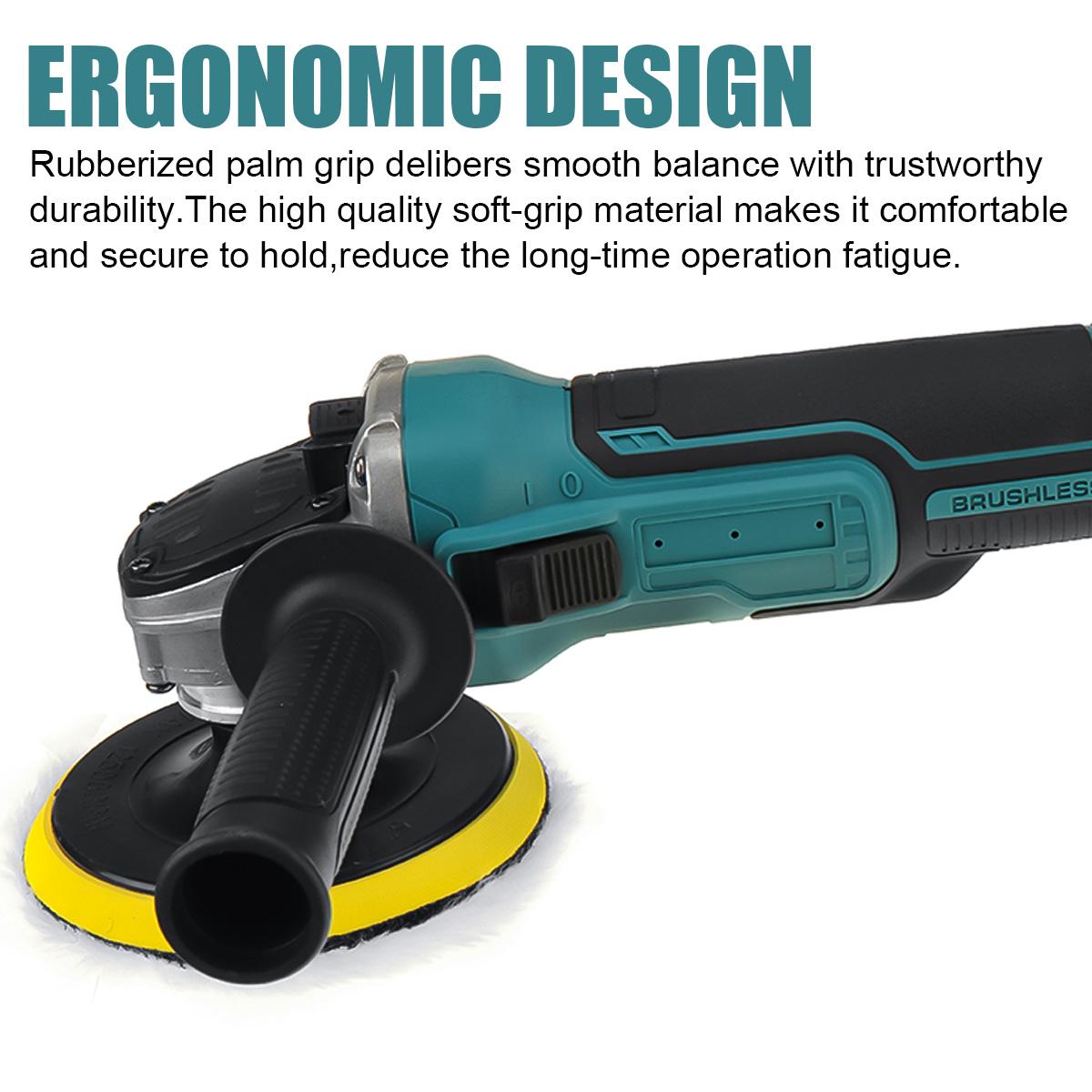 Socoje 288VF 1580W Cordless Polisher Car Polishing Tool Sander Buffing Waxing Machine For Makkita 18V Battery