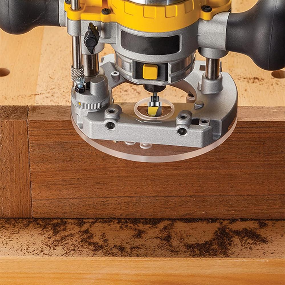 3pcs Multi size Shank Round Nose Bits With Bearing Router Bits Carbide Cutters Woodworking Milling Cutter For Wood Bit Face Mill Tools