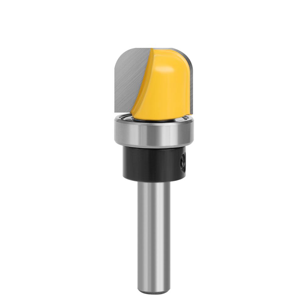 3pcs Multi size Shank Round Nose Bits With Bearing Router Bits Carbide Cutters Woodworking Milling Cutter For Wood Bit Face Mill Tools