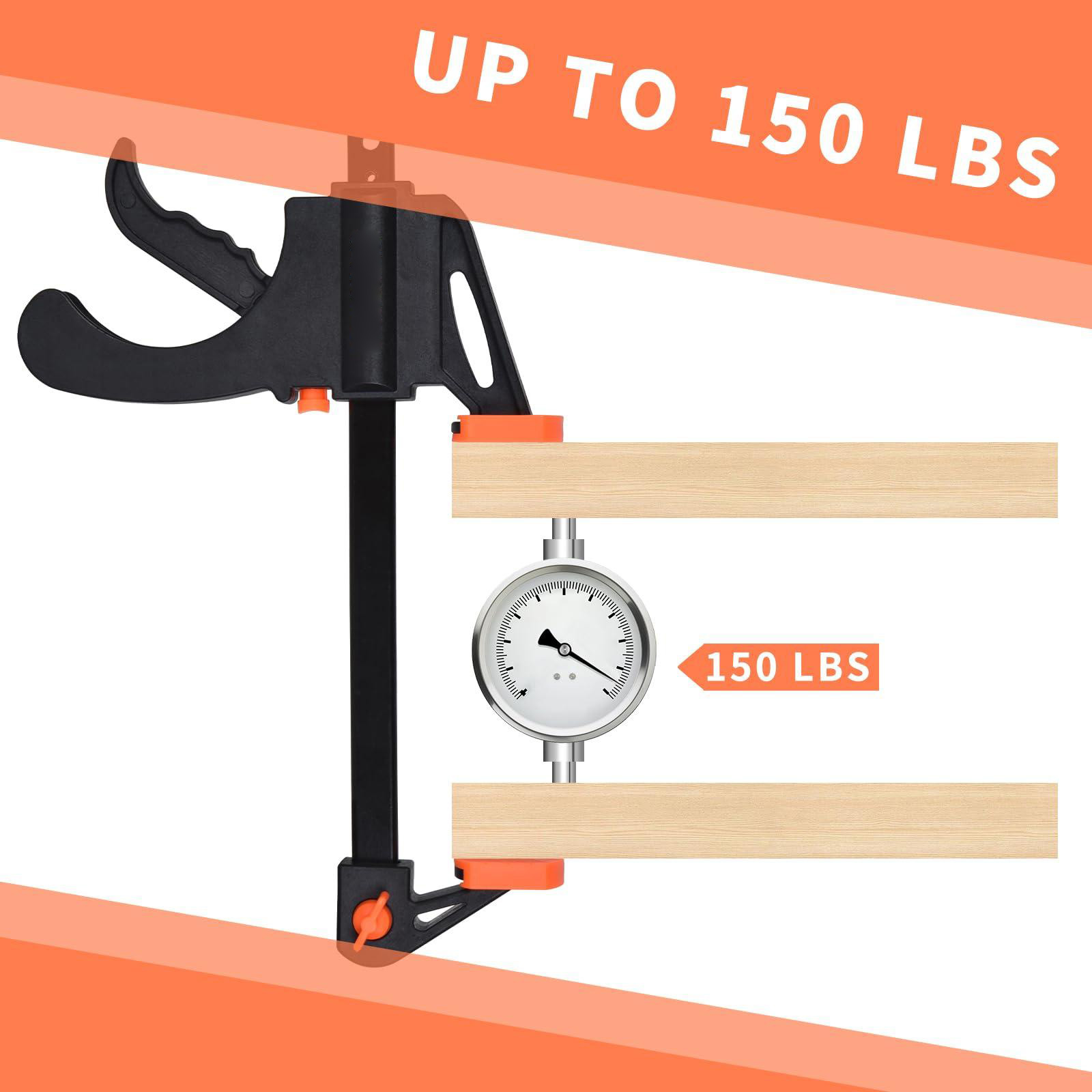 2/4PCS F-Bar Clamp Woodworking Clamp 4Inch Bar F Clamps Clip Wood Carpenter Tool Grip Quick Ratchet Release Squeeze Woodworking DIY Hand Tool Kit