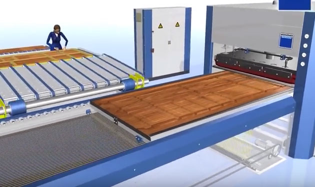 Wood Door Membrane Press Machine 220V 60Hz