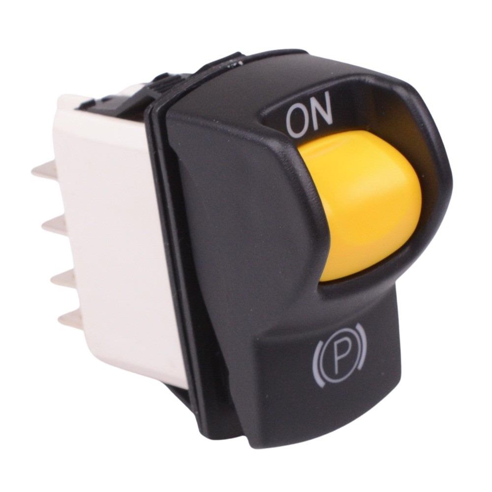 KL46CAKLG225N01A6 On-On Yellow 24V illuminated Locking Rocker Switch DPDT IP68