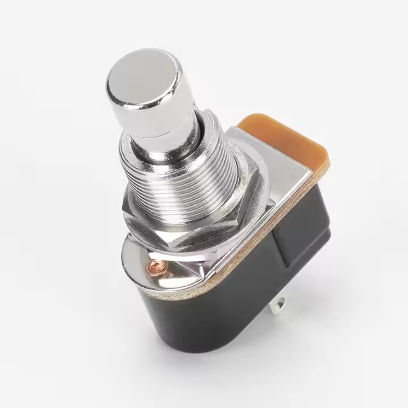 Metal Foot Switches Soft Touch Normally Open OFF-(ON) SPST Momentary 2 PIN Push Button Foot Pedal Switch for Guitar Effect