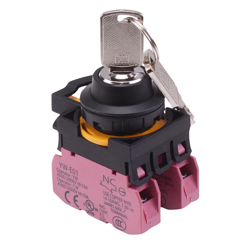 CW1K-3AE02 3 Position Maintained Key Switch 2NC IP65