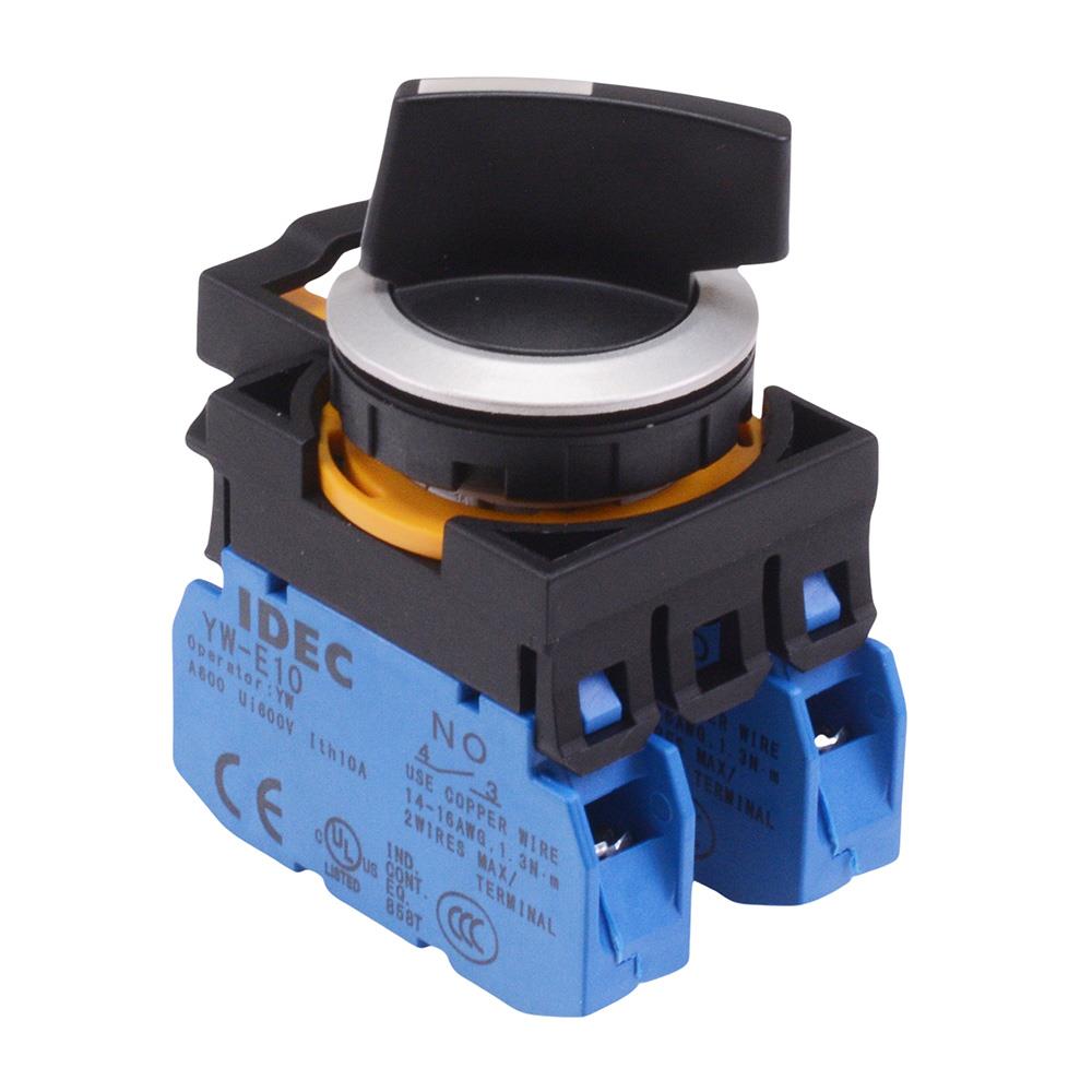 CW4S-3E20 3 Position Metallic Selector Switch 2NO IP65